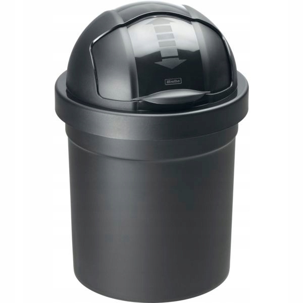 Levně Rotho Odpadkový koš rolovací víko Roll Bob 30 l, černý
