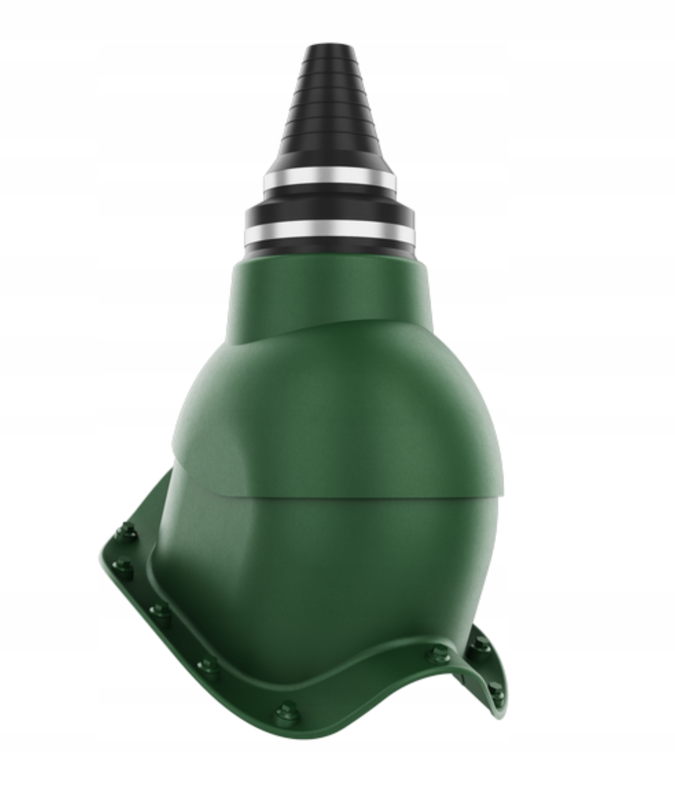 Anténní přechod těsný přechod na vlnitou desku Zelená Ral 6020