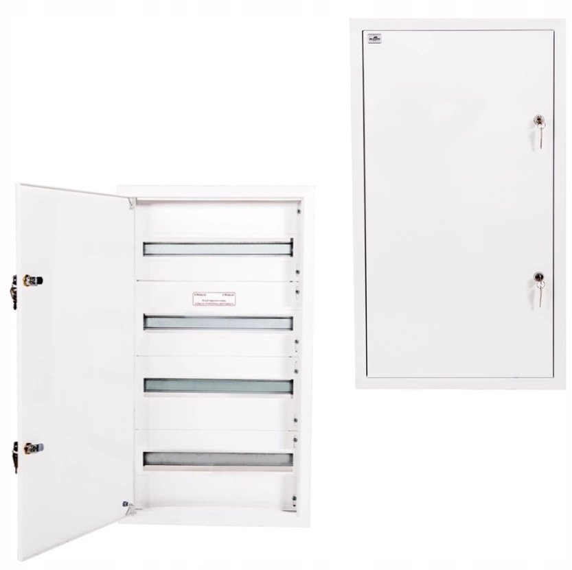 Elektrický modulárny rozvádzač 4x20 pod omietku IP40 so zámkami, biely A-RW21