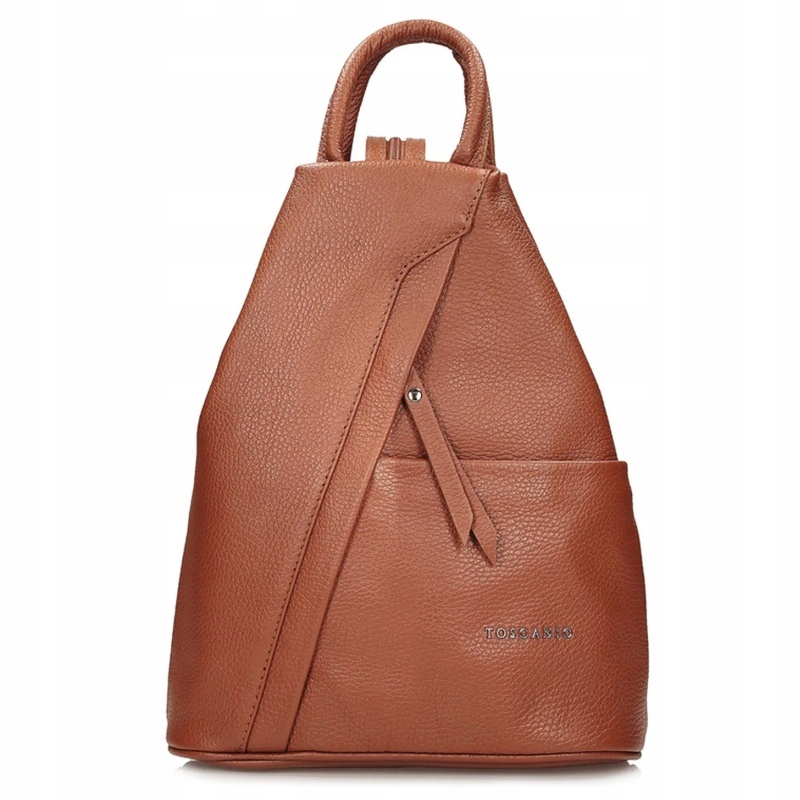 Toscanio Tos F170 Rudý batoh dámský kožený červený