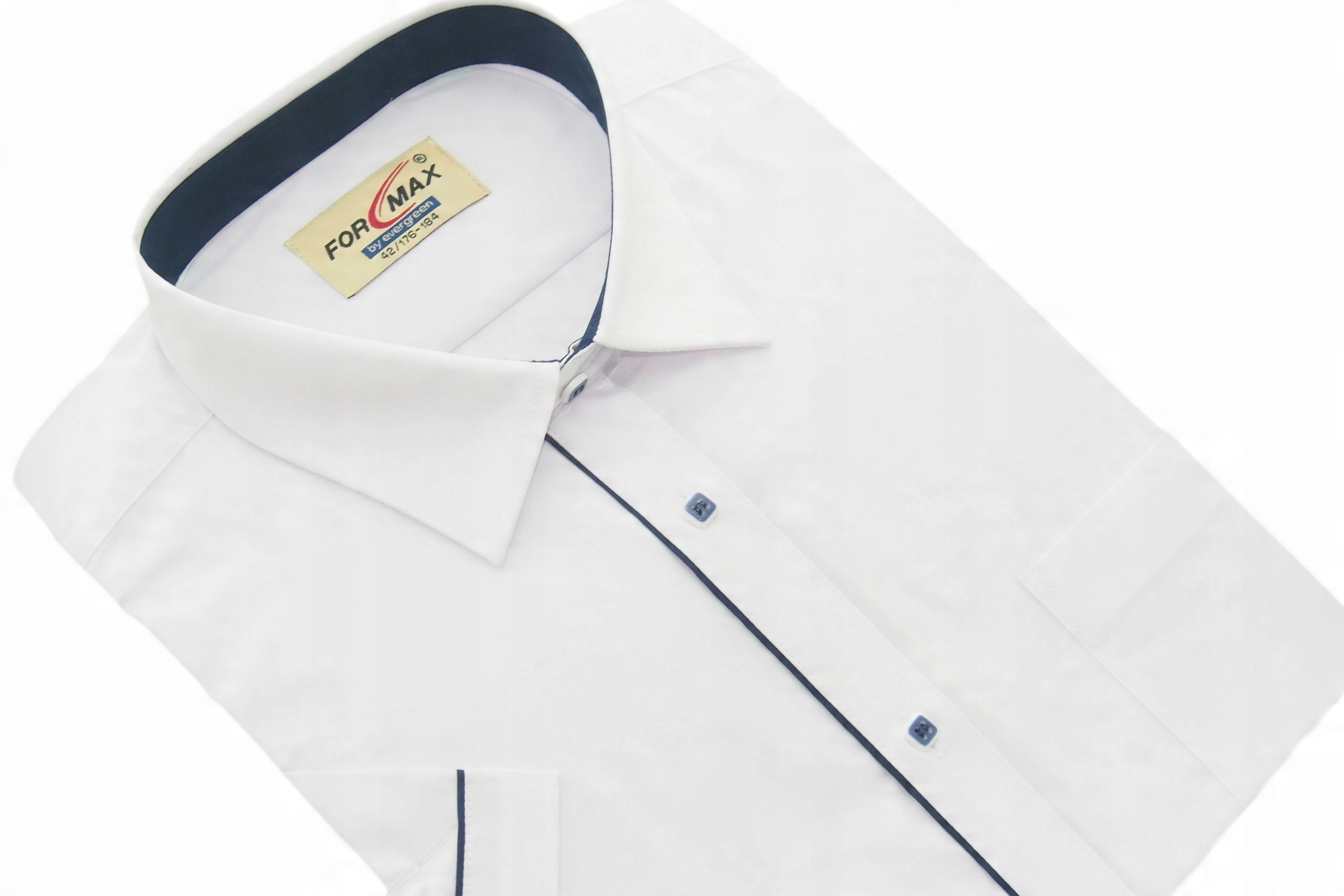 

Koszula Męska Biała Krótki Rękaw 43 176-184 FW39KR