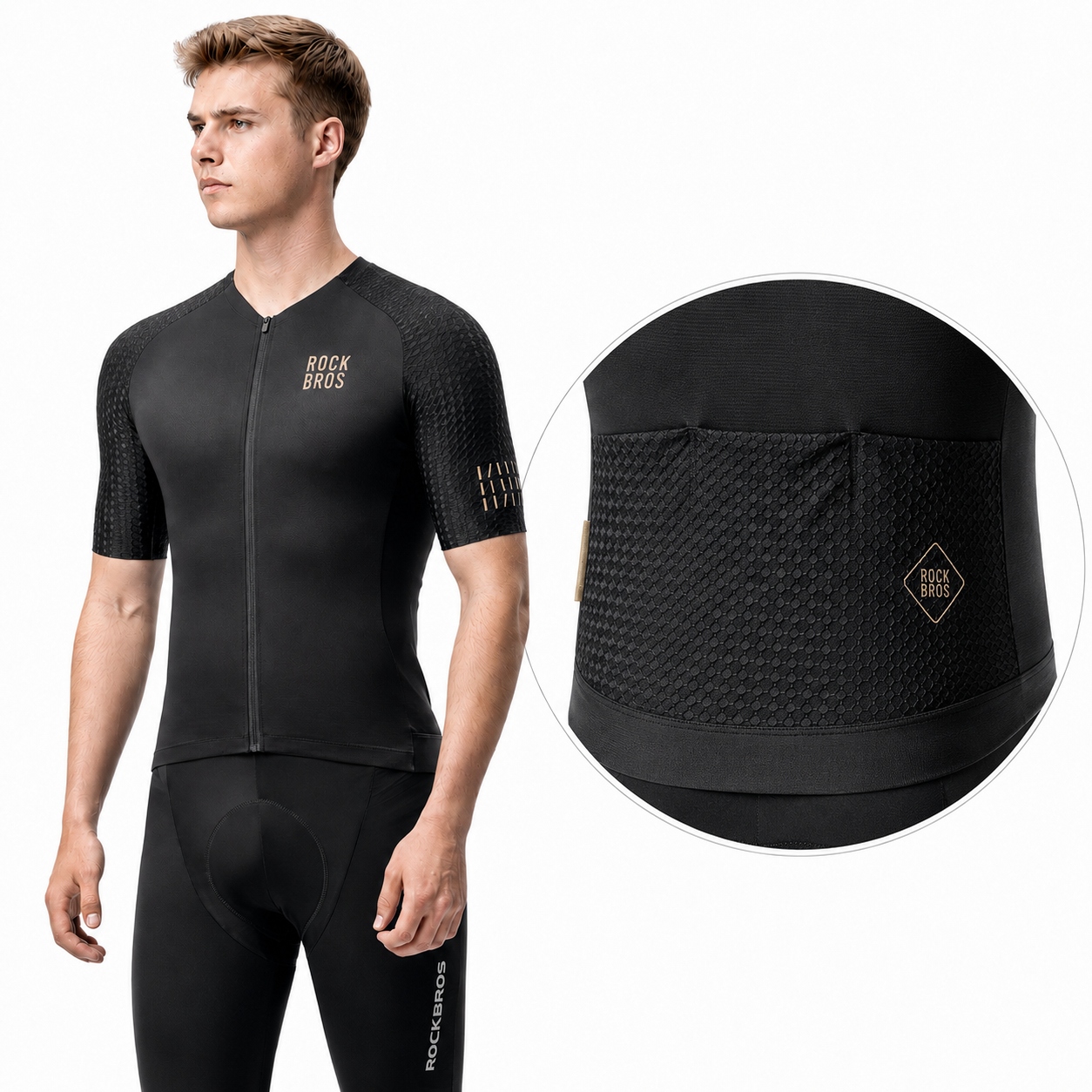 Koszulka Rowerowa Męska Kolarska Na Rower Sportowa Mtb Krótka Xs Rockbros
