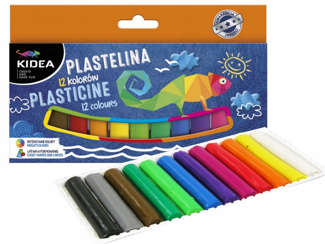

Kidea Plastelina 12 w żywych kolorach