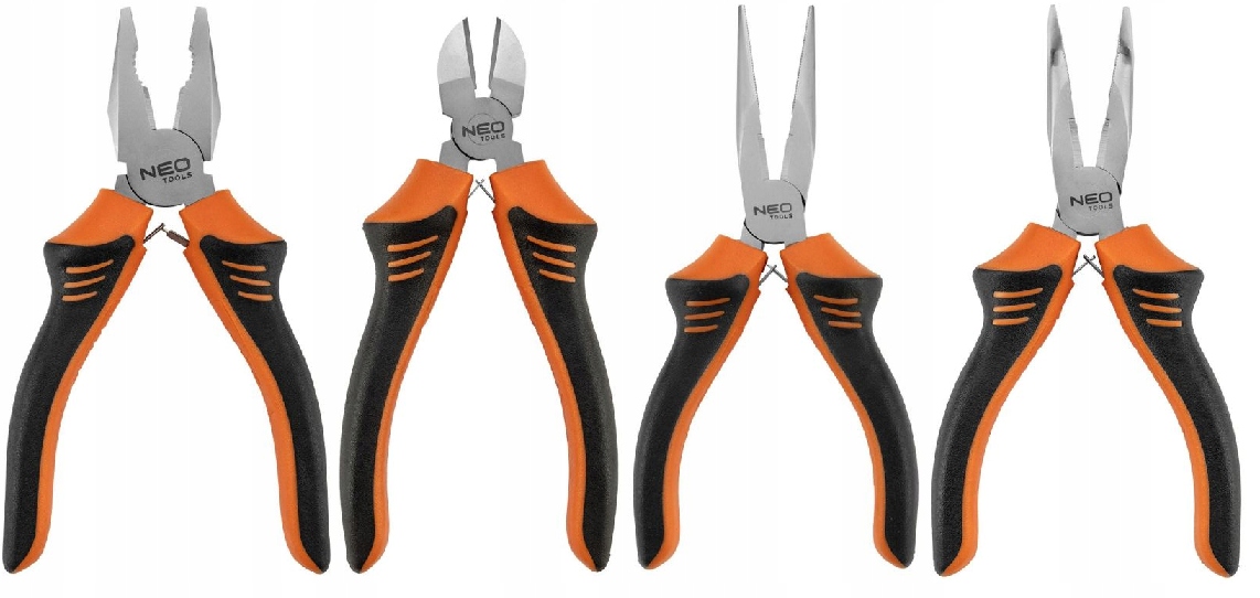 Neo Tools Sada Kleští Kleště Kombinačky 160 MM Boční Prodloužené