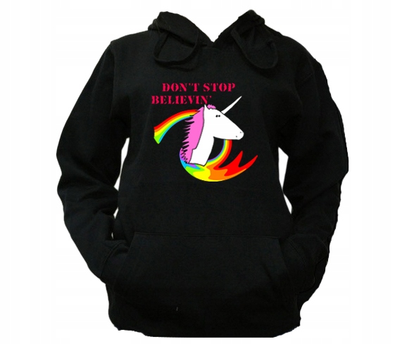 

Xs Bluza Kaptur Damska Unicorn I Want To Believe