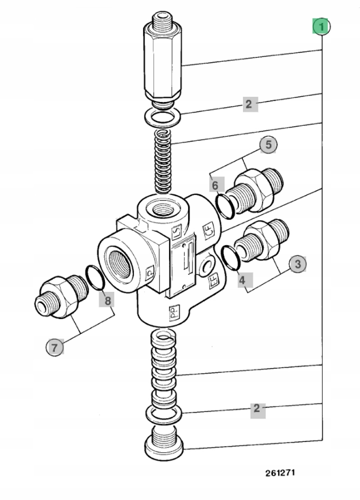 КЛАПАН 35/412400 JCB 2CX 527-55 524-50 RTFL940-2T2