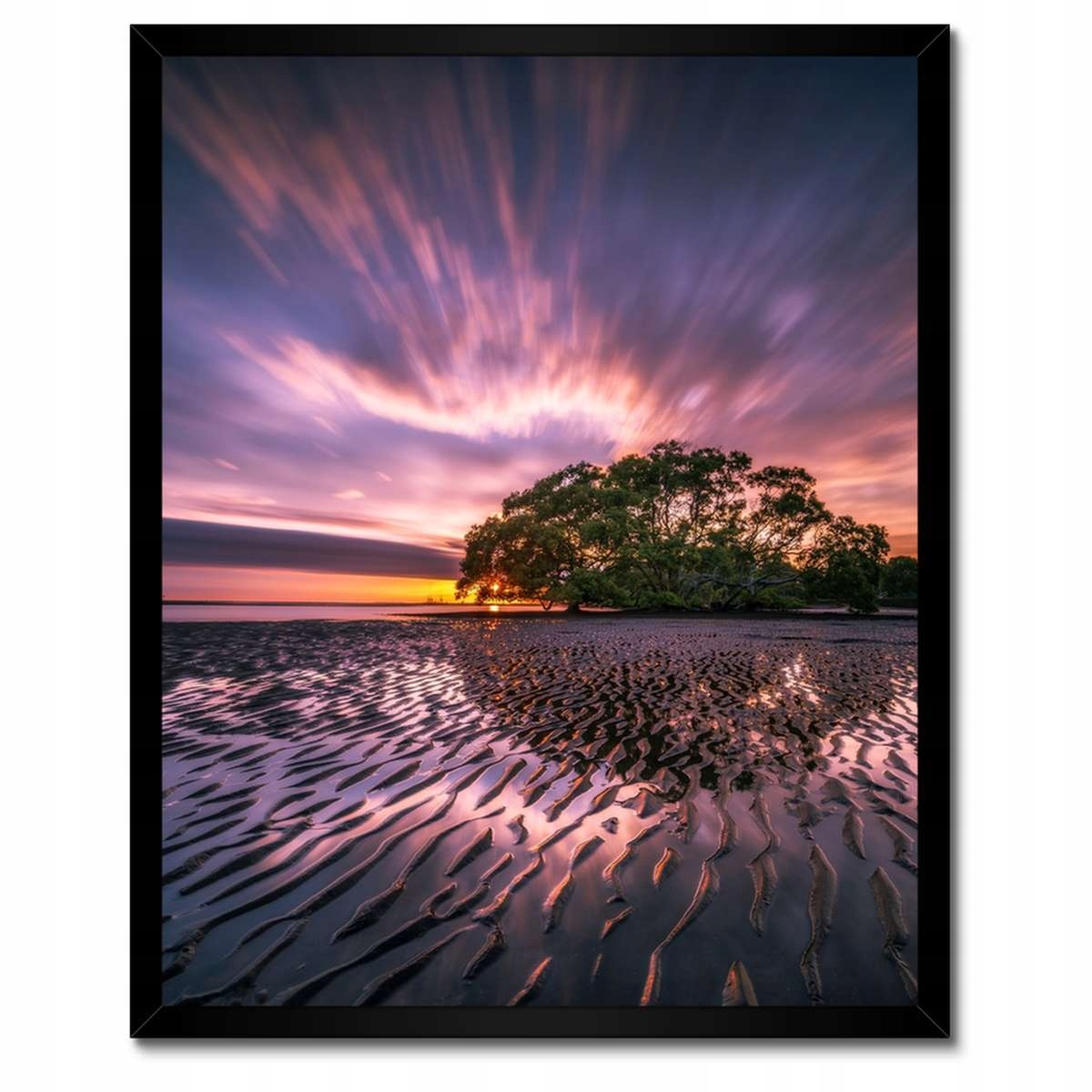 Plakáty v rámu 40x50 Krásná fialová krajina