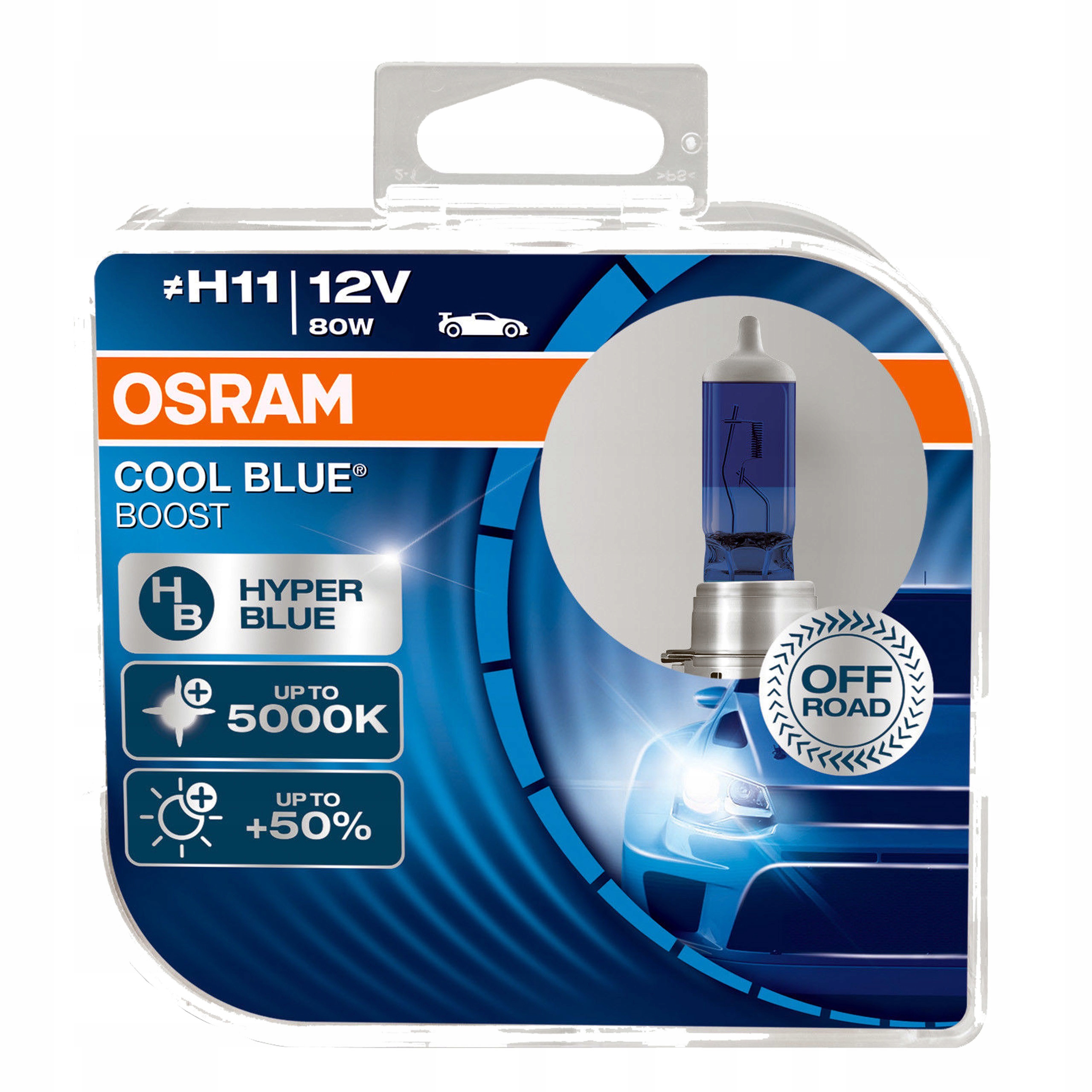 

Żarówki Osram H11 Cool Blue Boost Xenon Look 5000K