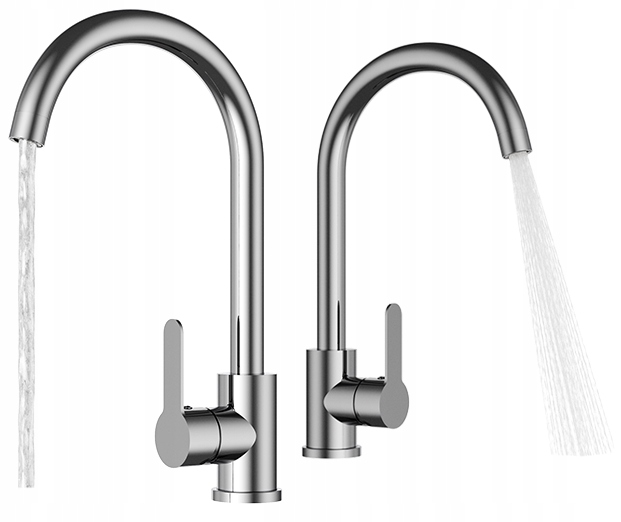 Kuchynská Batéria, Zaoblený Výtok Do Umývadla Prestige Plus Chrómový Kohútik