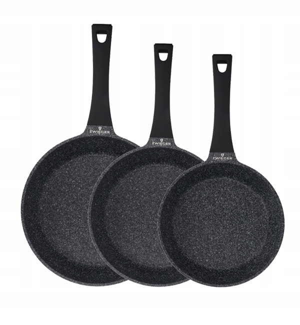 

Patelni Zwieger Black Stone zestaw 20+24+28cm 3 el