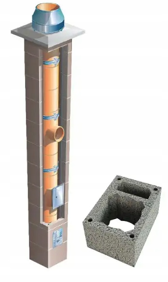 Keramický systémový komín Brata Standard Sw fi 160 11 m krb 36x50 cm