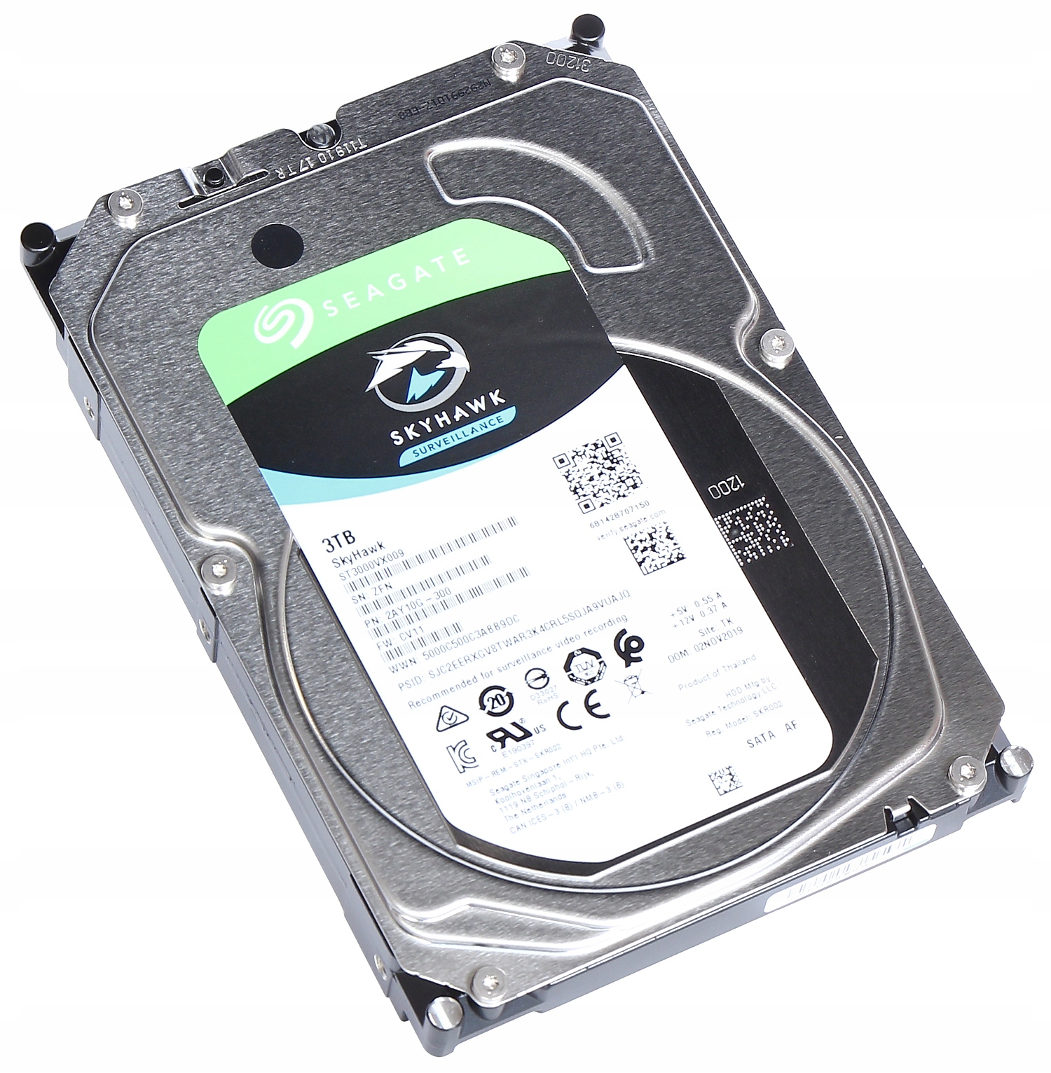 

Dysk Seagate SkyHawk ST3000VX009 24/7 3.5'' 3TB