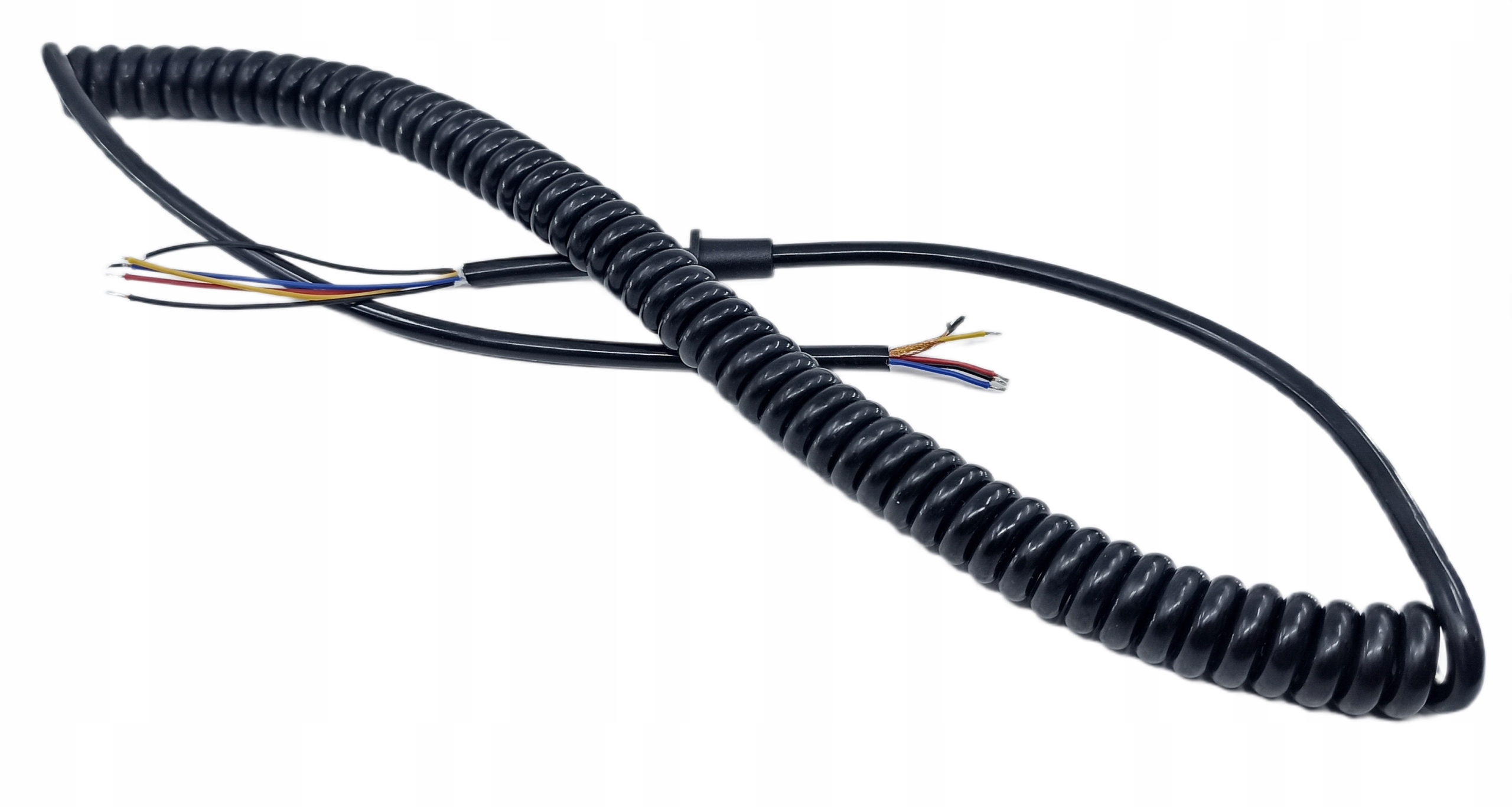 Kabel przewód mikrofonowy CB 5ż 2,7m spiralny(2285