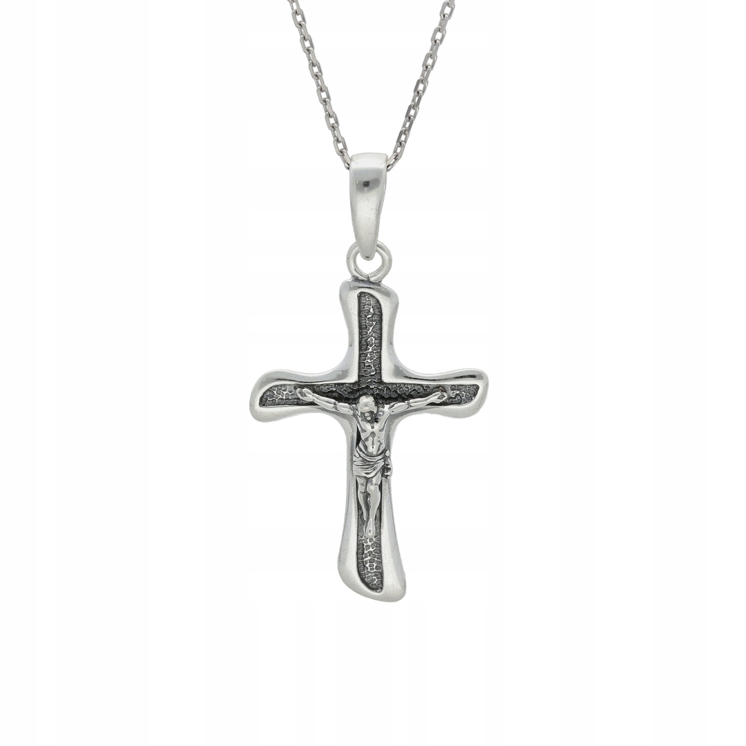 Malý stříbrný křížek s obrázkem