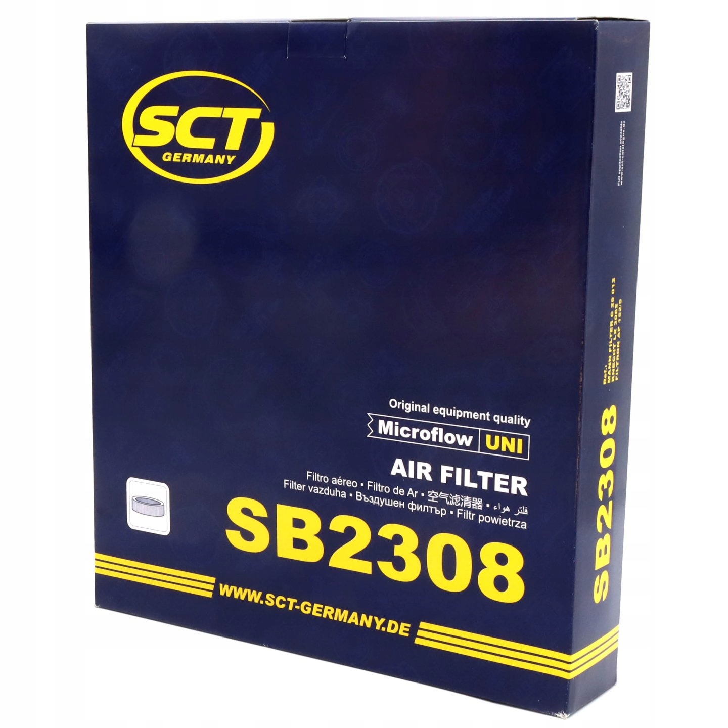 Filtr Powietrza SCT SB2308 Typ samochodu Samochody osobowe