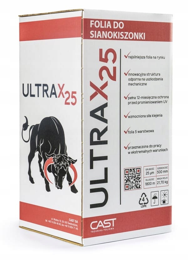 Senážní fólie Ultrax 750 mm 5vrstvá, ultra silná