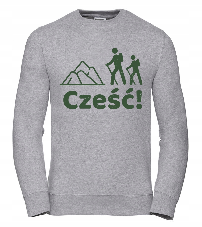Pánská Mikina Hory Ahoj 2XL Šedá Pro něj Chlapa Manžela Chlapa