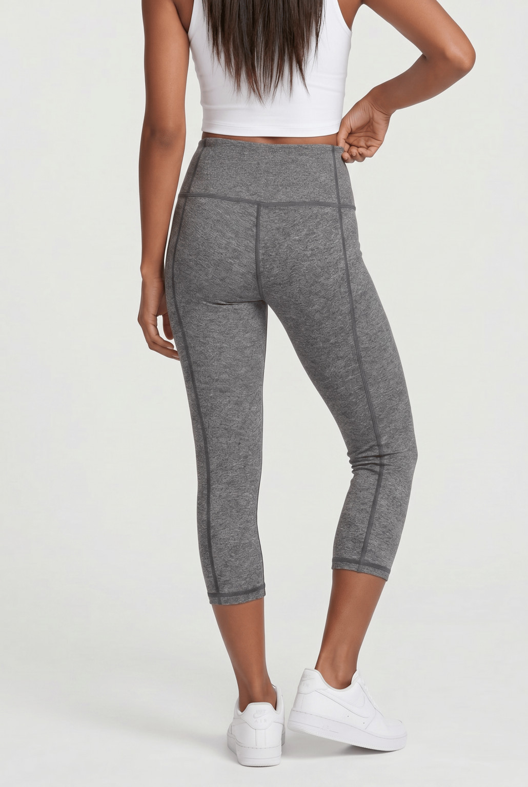 Victoria's Secret szare legginsy 3/4 AF01 Xs