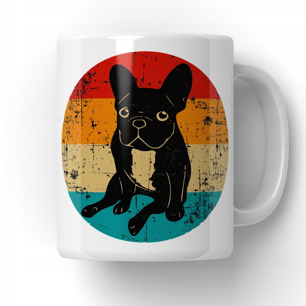 

Kubek Słodki Buldog Francuski Retro