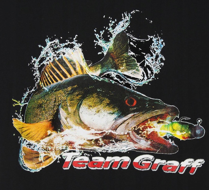 T-shirt Koszulka wędkarska z krótkim rękawem Graff sandacz r. XXL