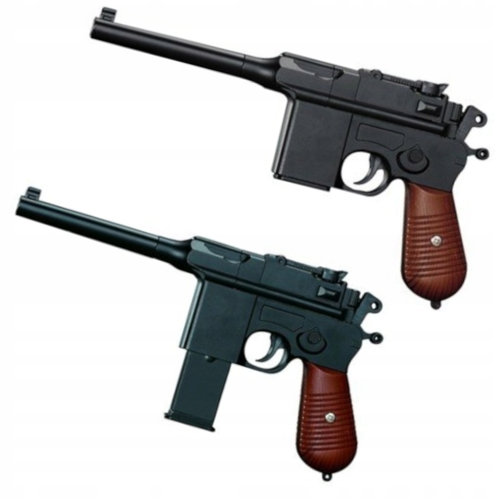 Pistolet Metalowy Na Kulki MAUSER C96 Replika ASG 100% Metal GRANAT 800 szt Certyfikaty, opinie, atesty CE