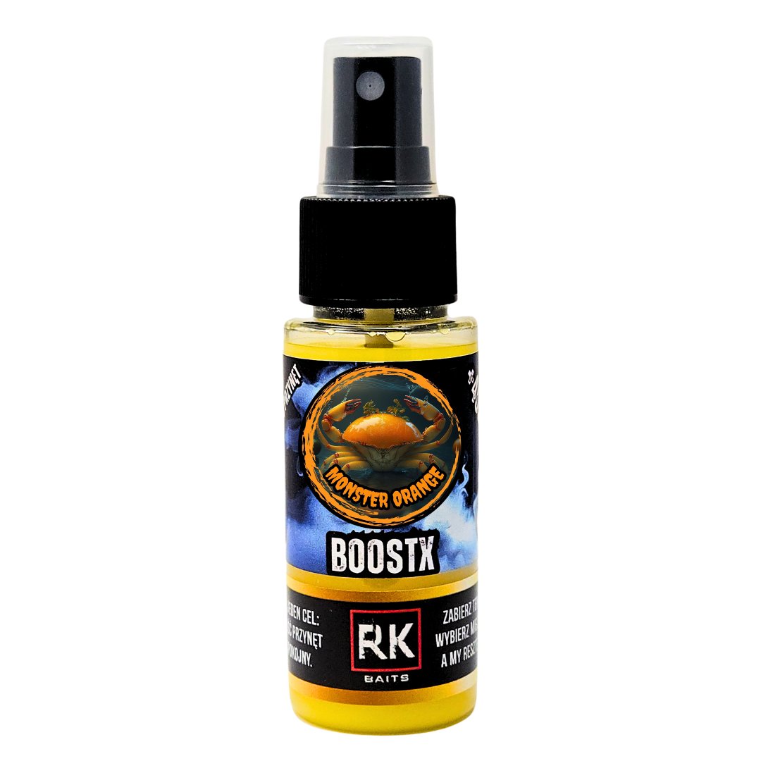 Spray do przynęt dopalacz BoostX Rk Baits Monster Orange 50ml