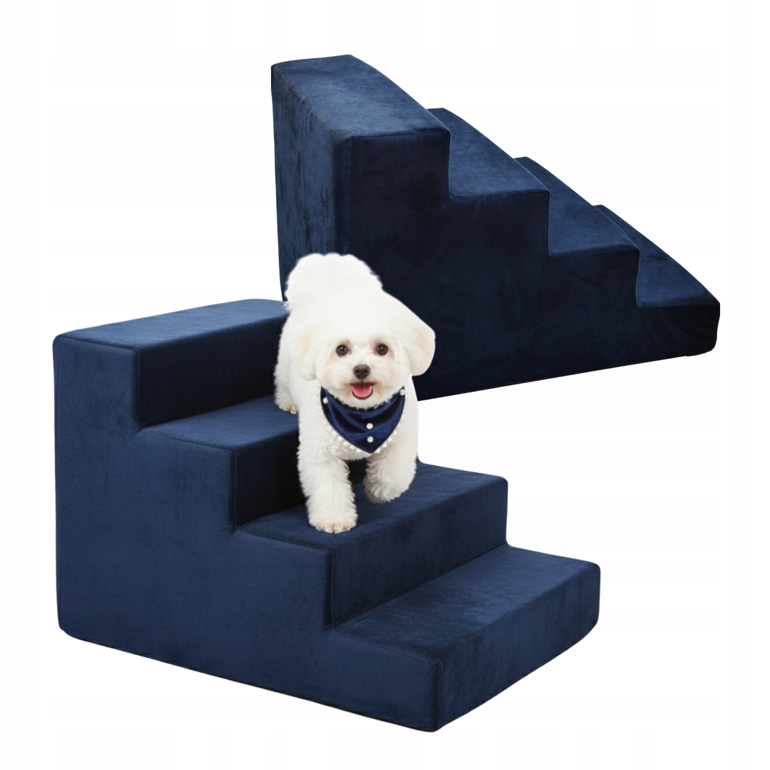 Schodky Rampa Plošina Pro Psa Kočku 4 stupně Protiskluzové 40 cm Schody