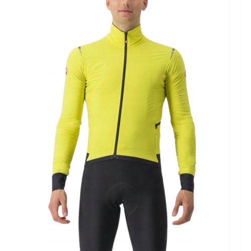 Cyklistická bunda Castelli Alpha Flight RoS žlutá vel. M