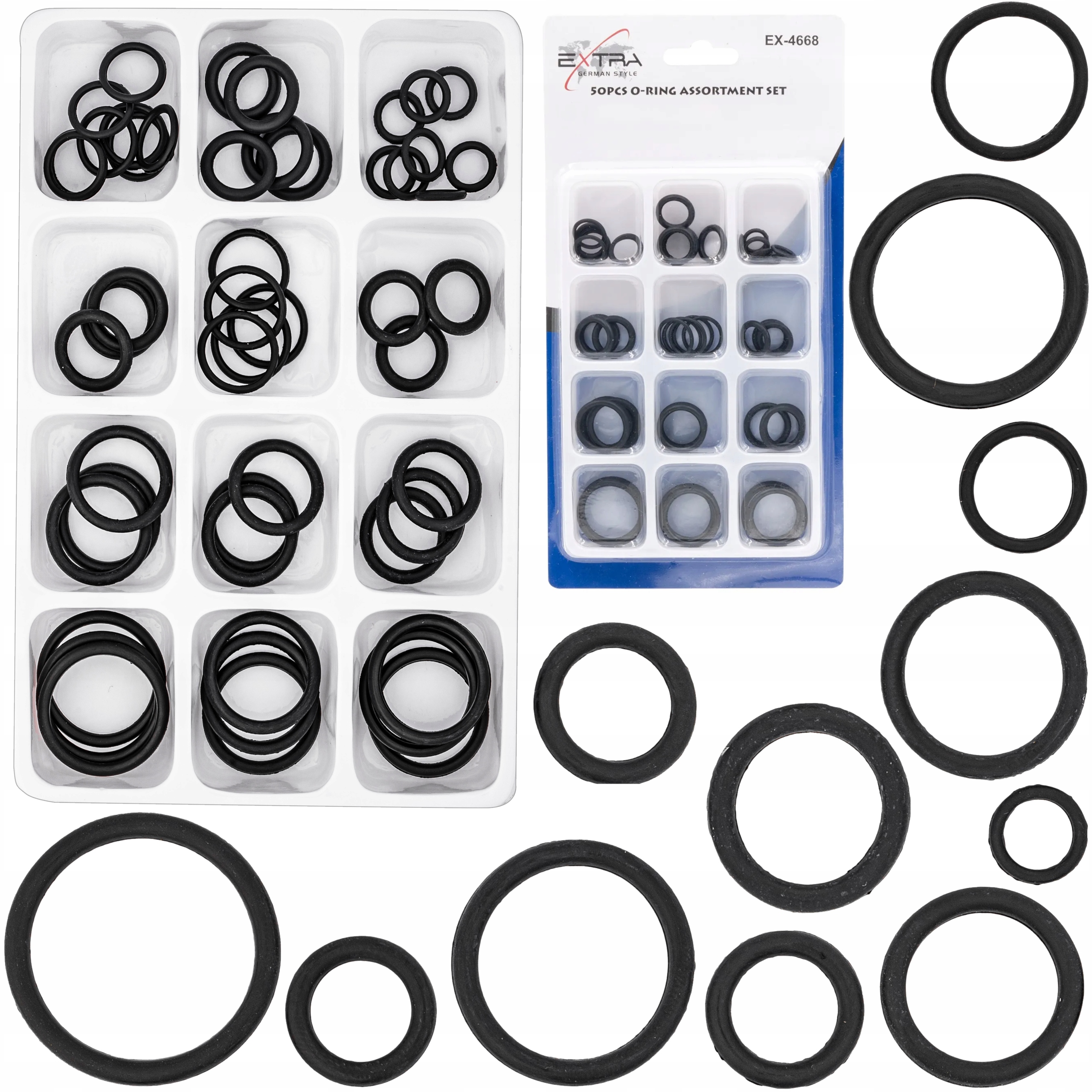 ZESTAW USZCZELEK DO WODY 50 SZTUK USZCZELKI O-RING