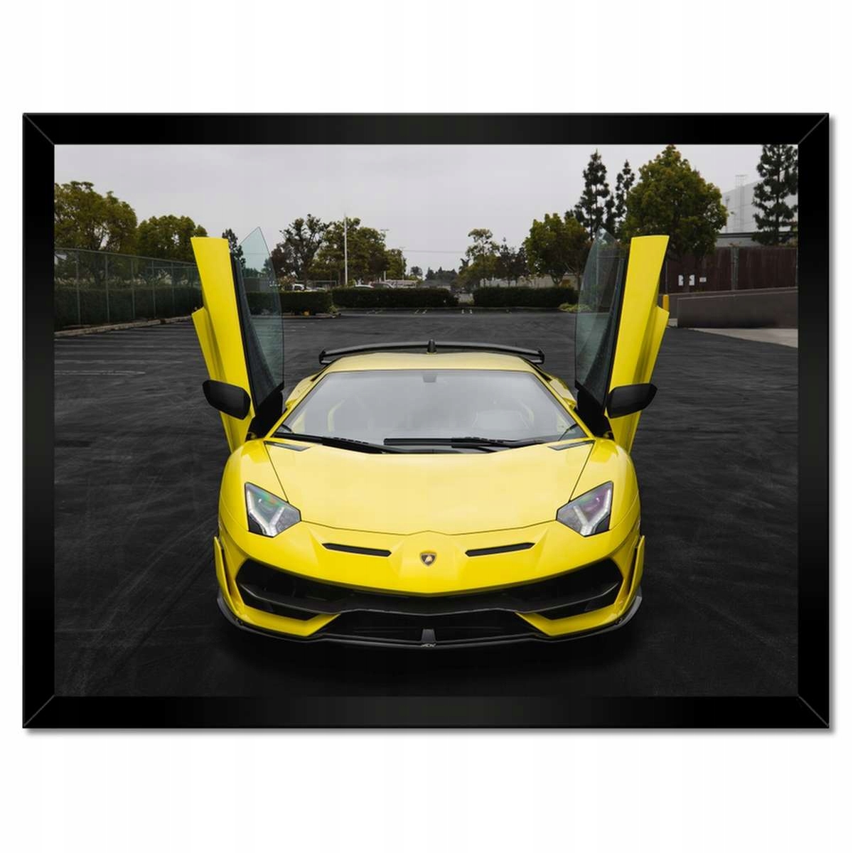Plakáty v rámu 40x30 Žluté sportovní auto L4M0
