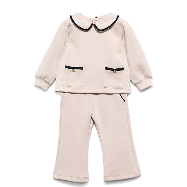 Komplet dzianinowy Abel&Lula 5738.4 casual miękki beżowy r.98