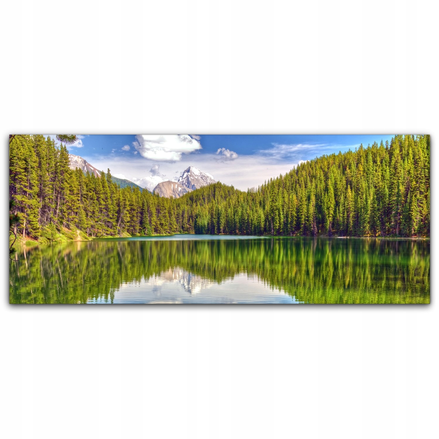 

Obraz płótno canvas 125x50 Jezioro Las Krajobraz