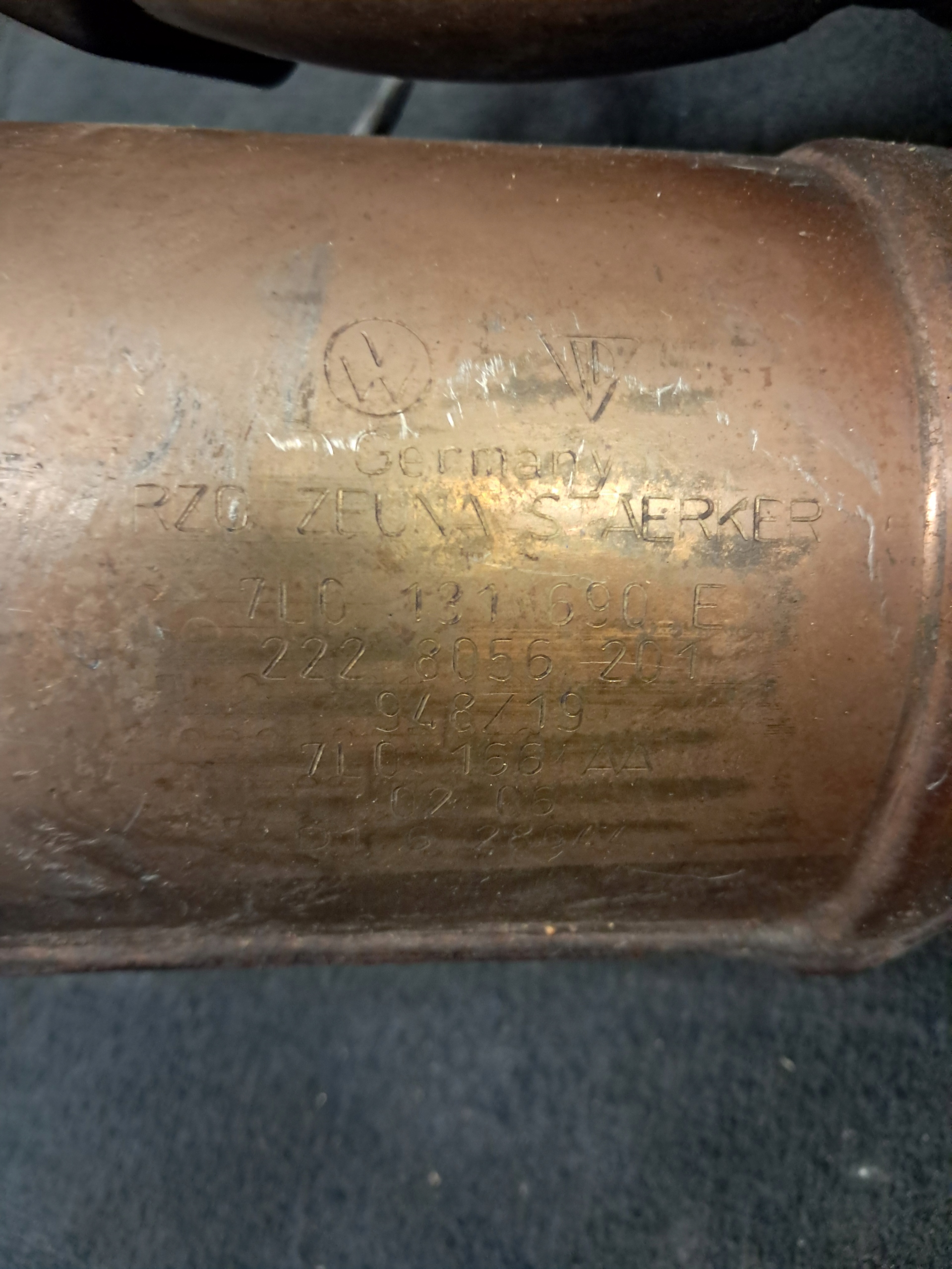 PORSCHE Cayenne 2005 Фильтры твердых частиц 7L0131690E