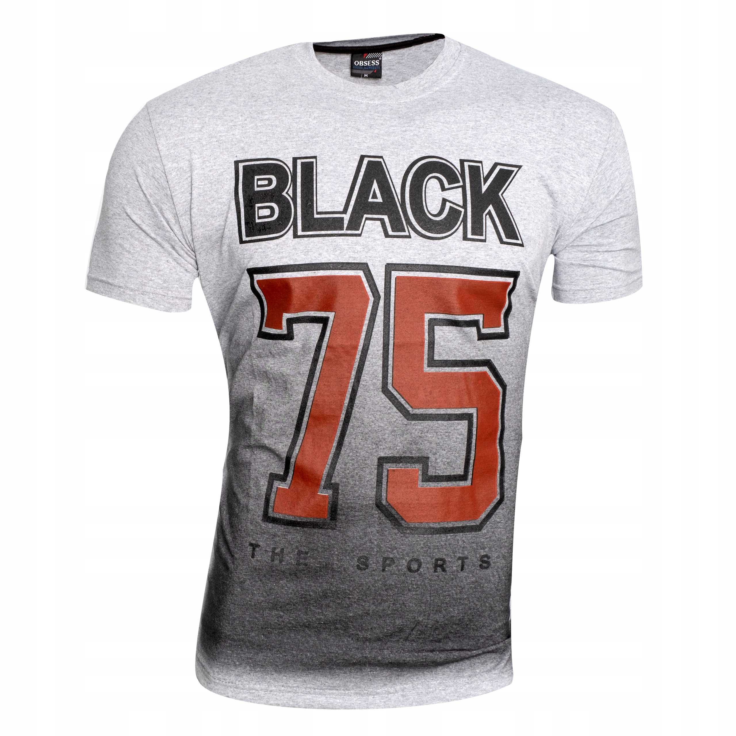 

K Koszulka Męska T-shirt Popiel roz M Bawełna