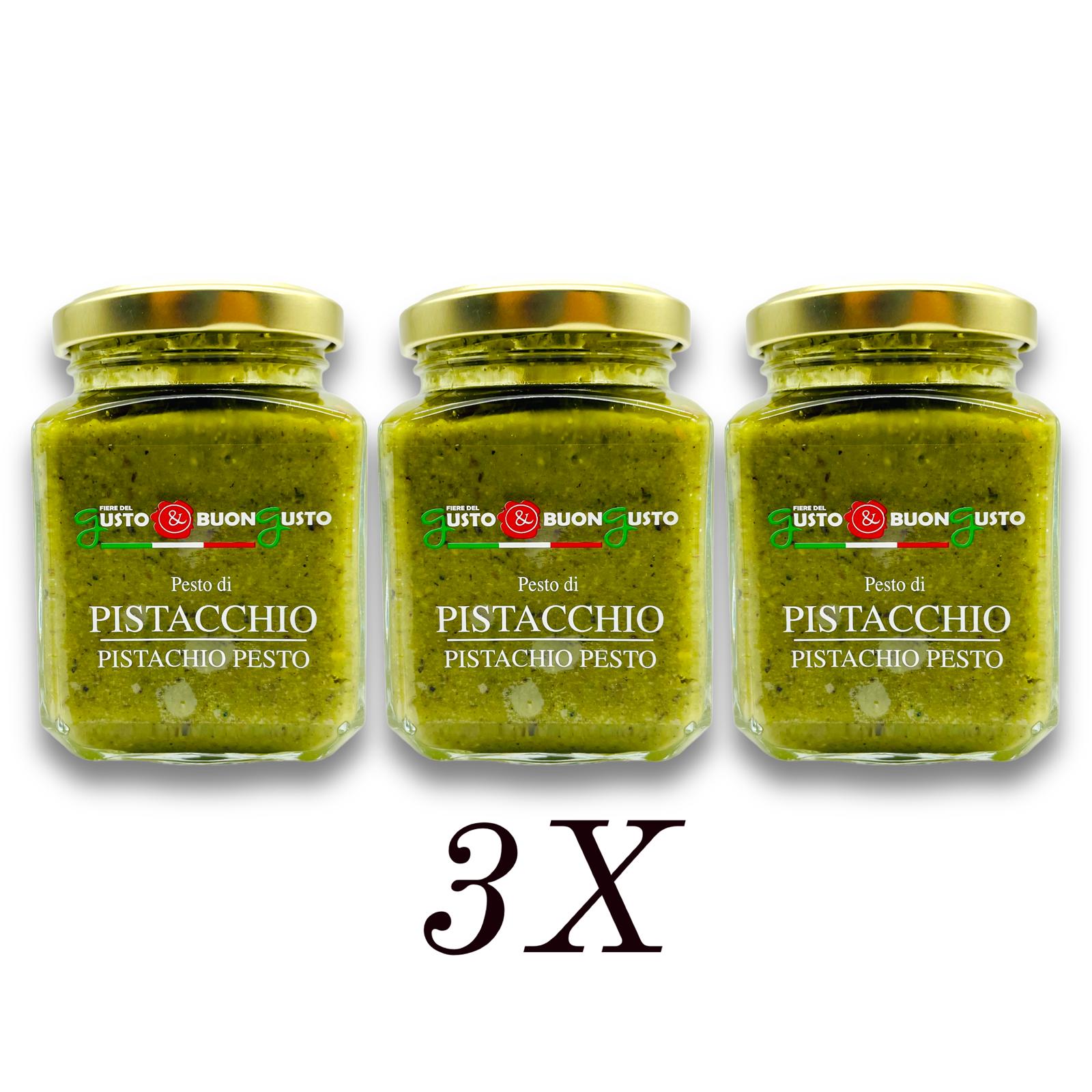 Pesto di pistacchio Pistáciové pesto ze Sicílie 3 x 200 g!