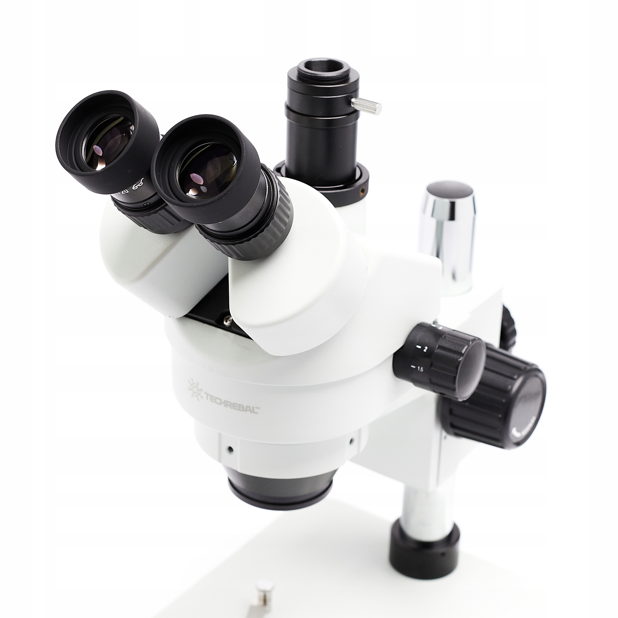 MIKROSKOP TRINOKULAROWY STEREOSKOPOWY 7-45X TECHREBAL DLA ELEKTRONIKA HQ Model 10HT