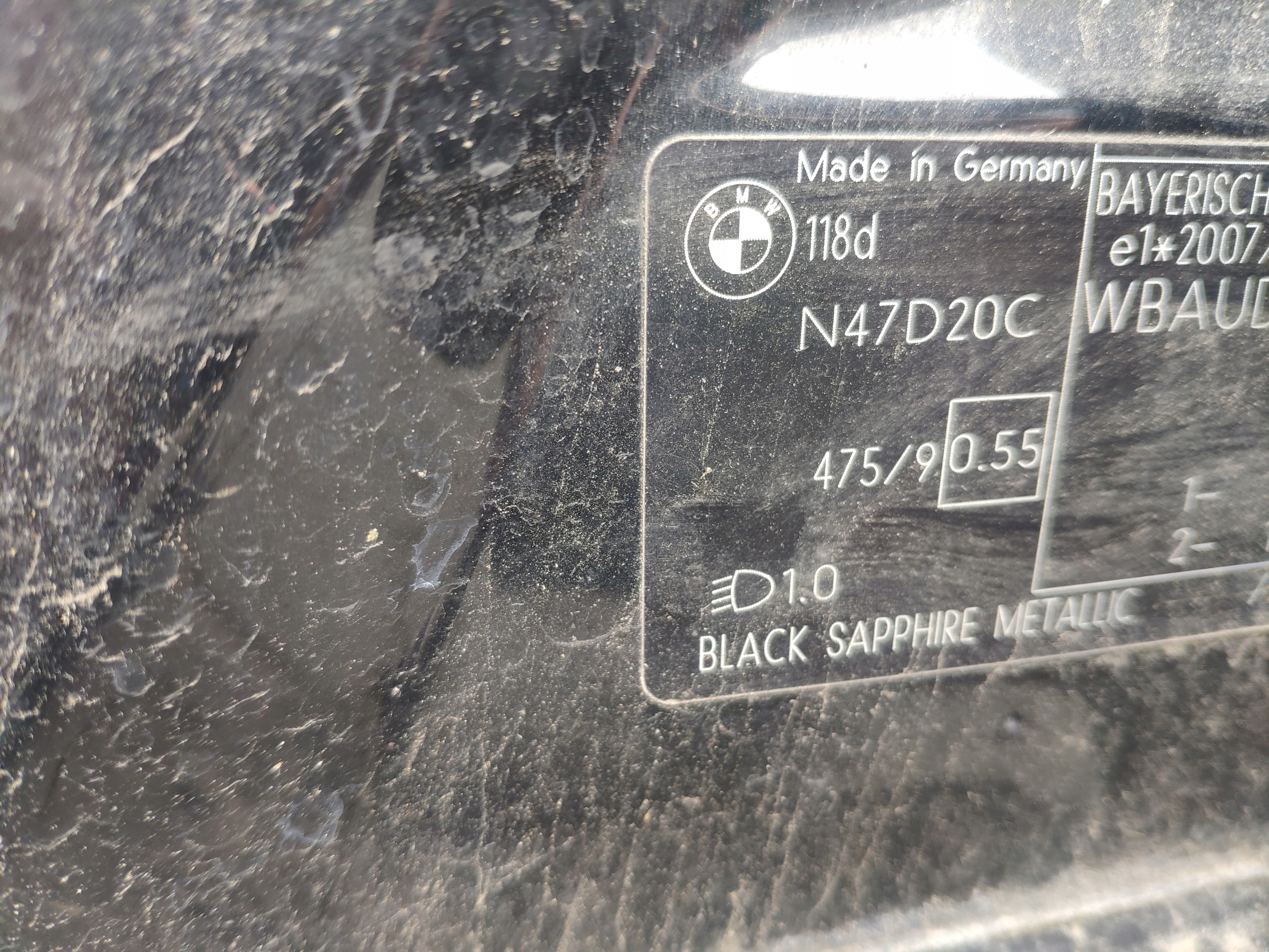 BMW 1 and E87 E90 E91 2.0 D N47D20C control unit computer of the engine 8510592