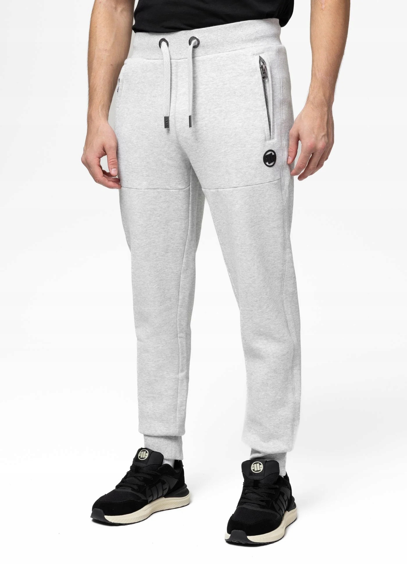 Pánské teplákové kalhoty Pit Bull Small Logo Hd Šedé L