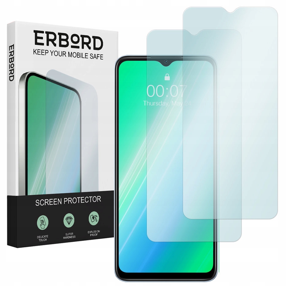 

Szkło do Oppo A17, Erbord Hard Glass szybka 2 szt.