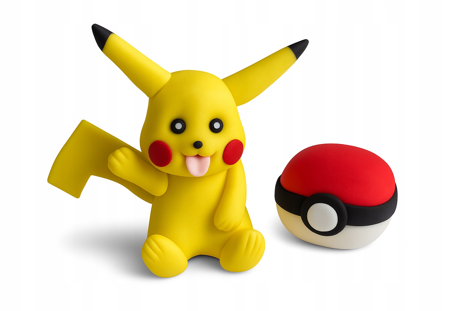 Levně Sada cukrových figurek Pikachu Pokeball – dekorace na dort
