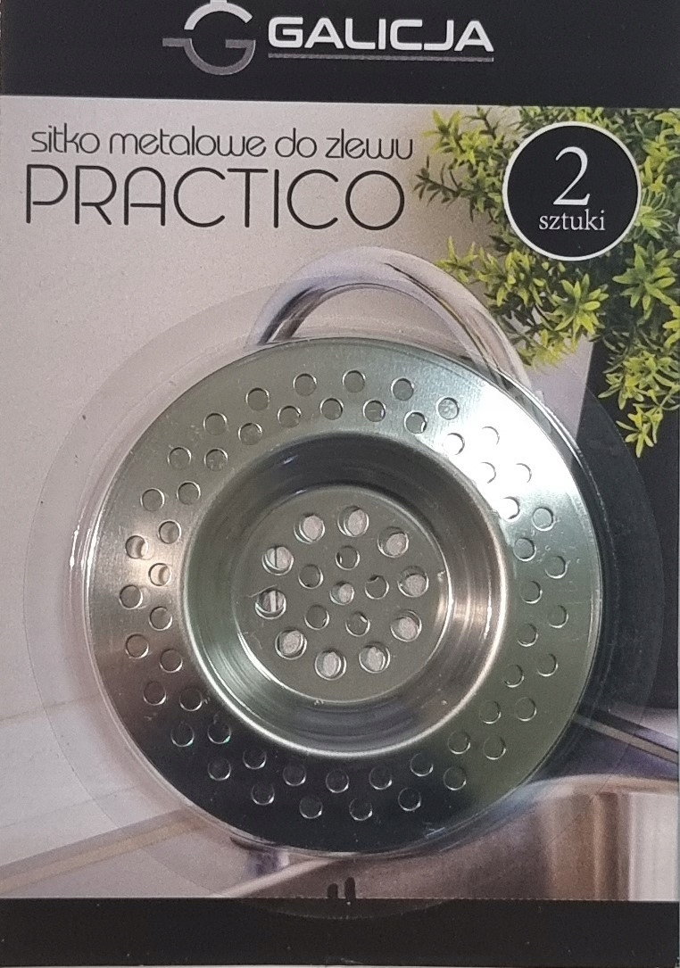 

2 X Sitko Metalowe Do Zlewu Umywalki Wanny Filtr