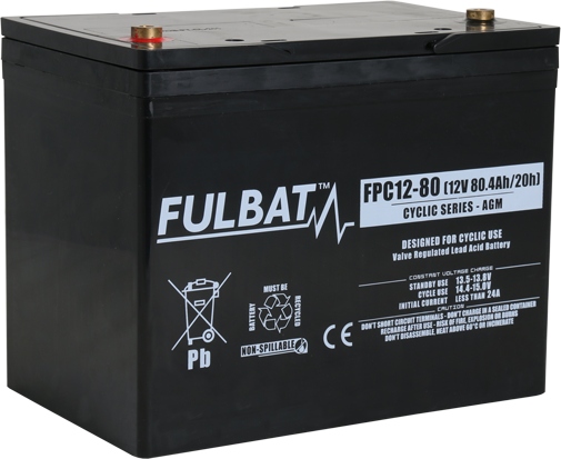 Akumulator Fulbat FPC12-80 VRLA AGM 12V 80Ah