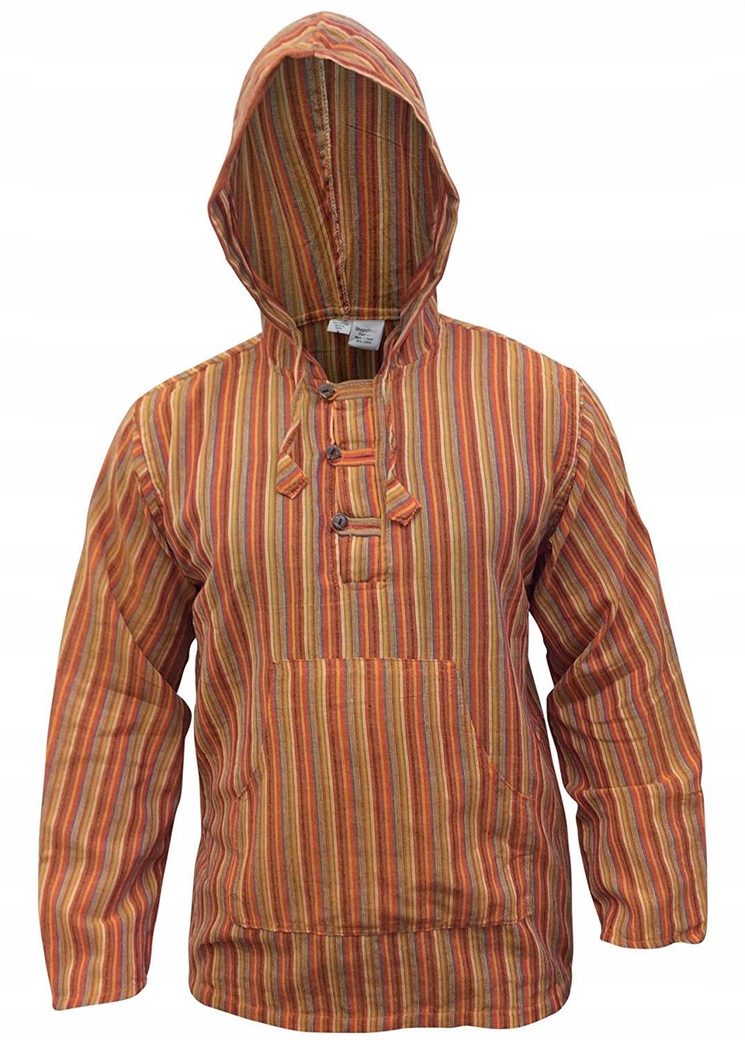 Pánská Mikina s pruhy a kapucí s kapucí, velikost M