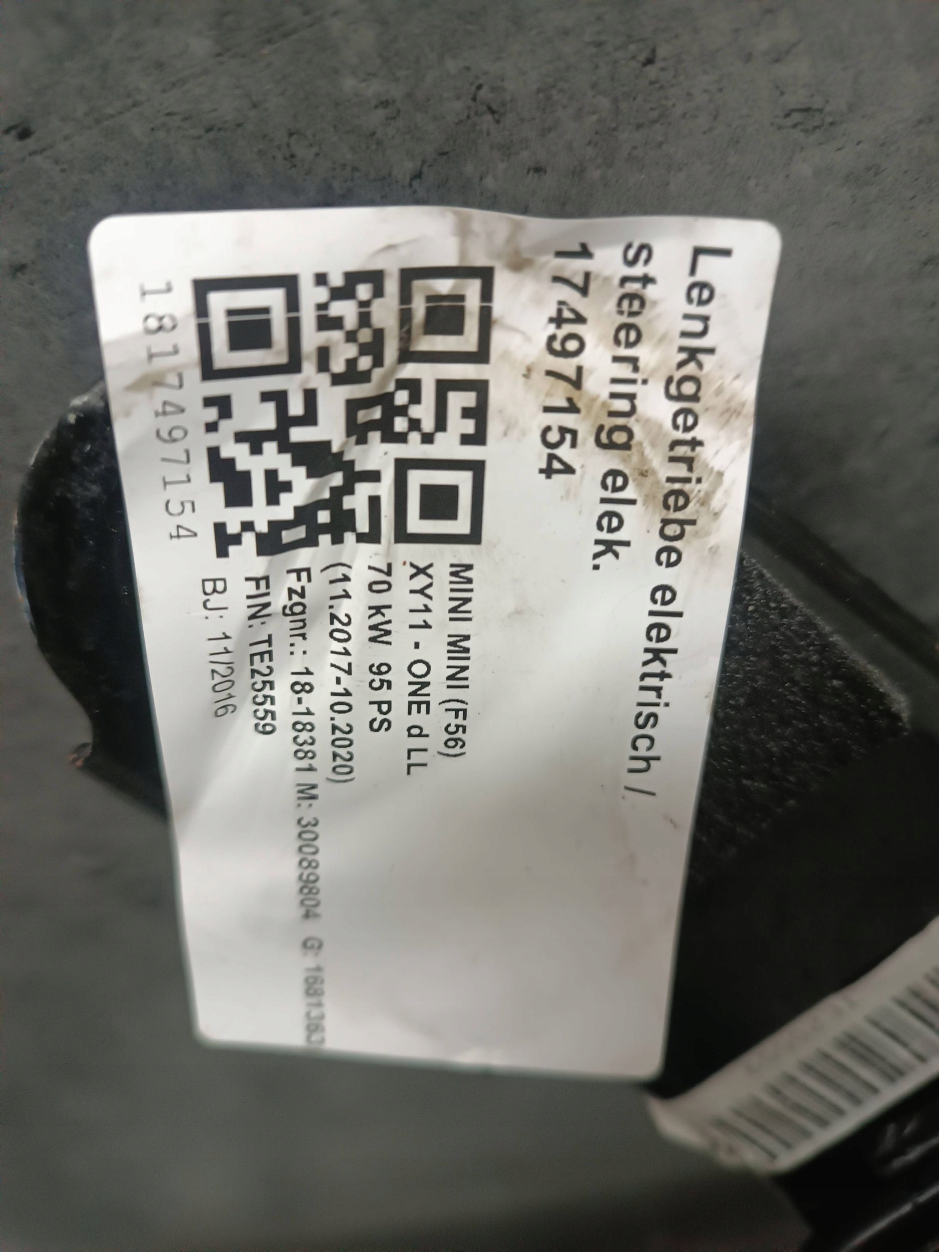 Wózek Sanki Kołyska Mini One - Cooper F56 Producent części Mini OE