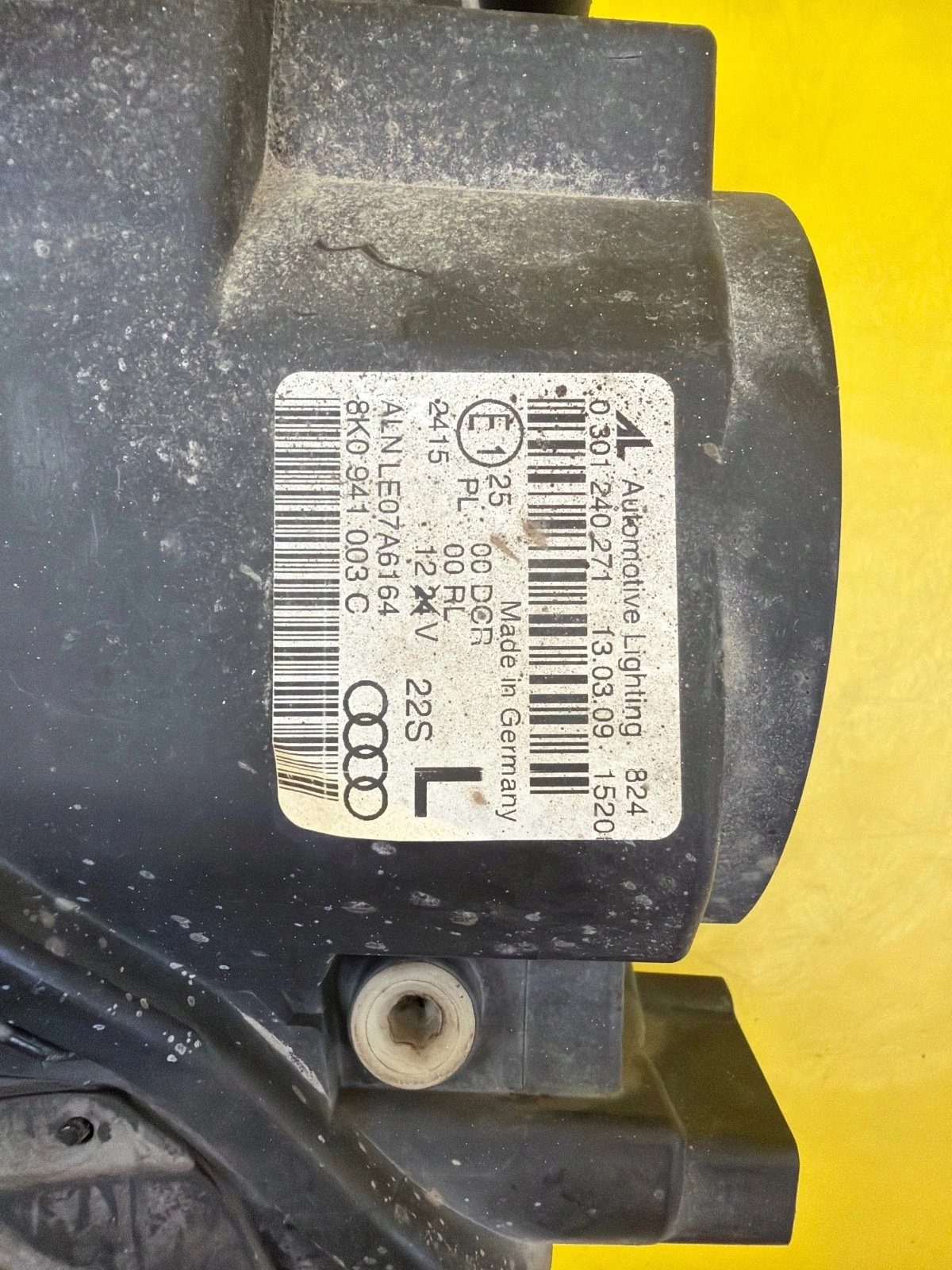 light left Audi A4 B8 8K0 Xenon non-setting 8K0941003C