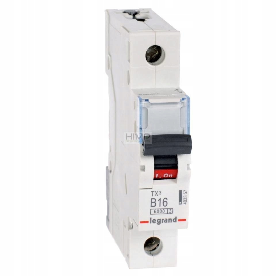 

Wyłącznik nadprądowy 1P B16A TX3 Legrand 403357