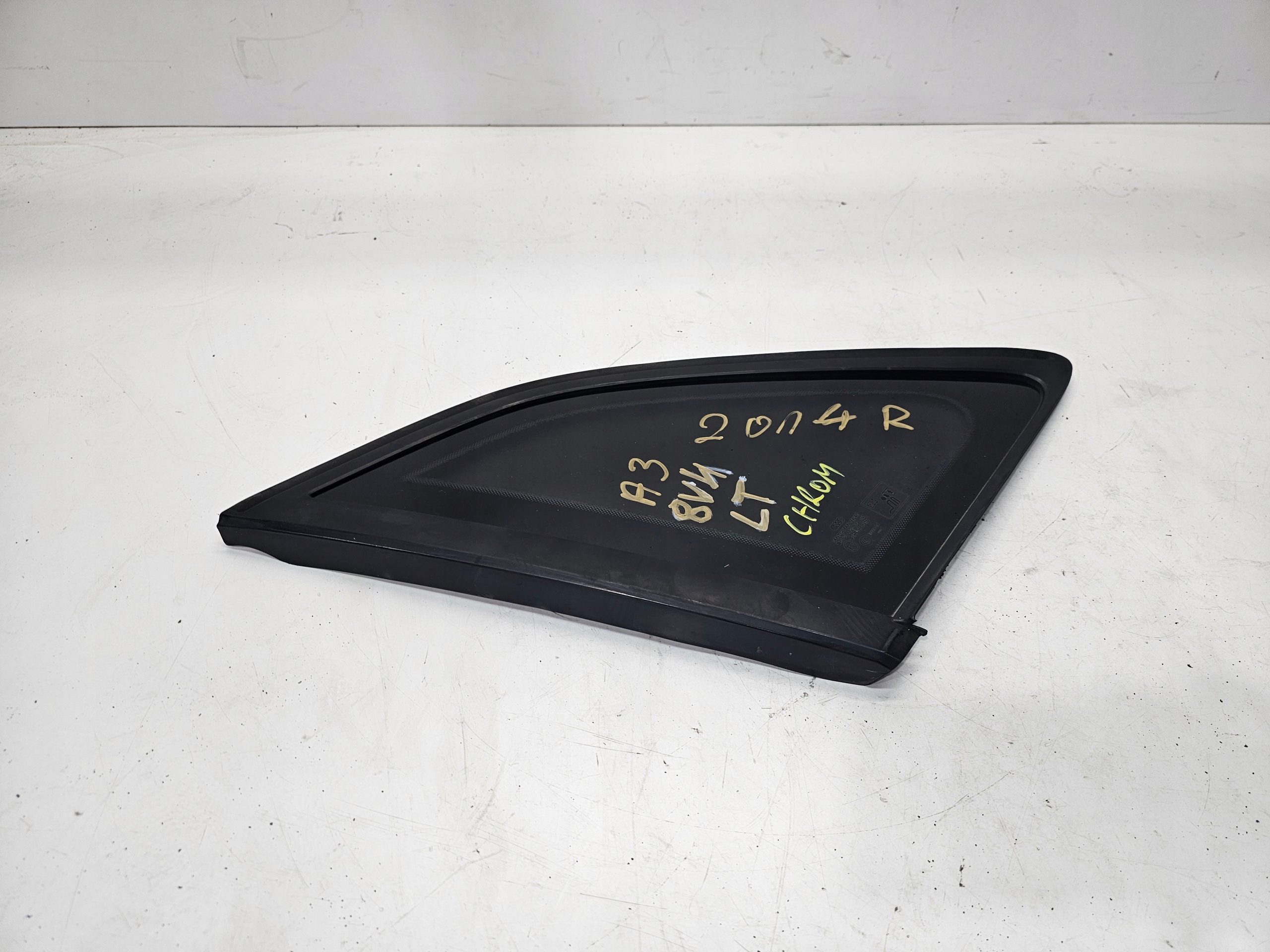 window bodywork left rear part AUDI A3 8V4 2014 R CHROM FOLIA