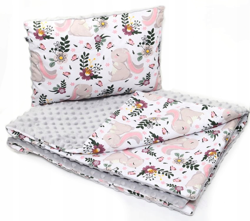 

Zestaw Kocyk 75x100 Poduszka 35X25 Wózka Minky