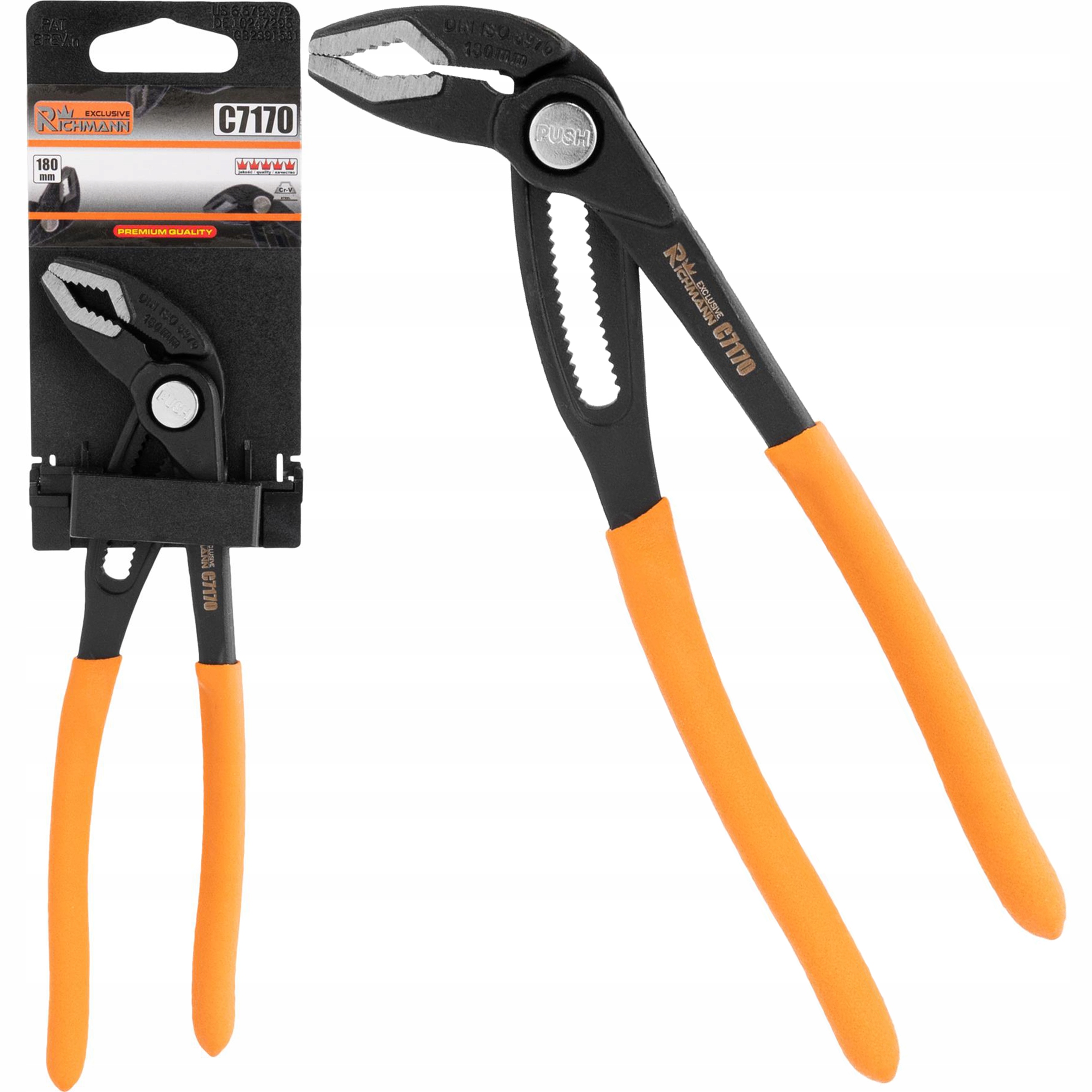 AUTOMATYCZNE SZCZYPCE NASTAWNE DO RUR 180 MM CR-V