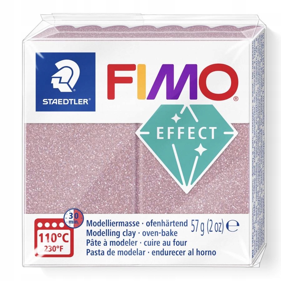 MODELINA FIMO EFFECT METALICZNA -212 RÓŻ ANTYCZNY